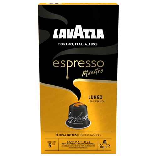LAVAZZA LUNGO ALUM NESPRESSO CAPSULES 57G