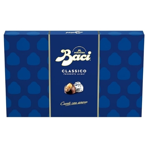 BACI PERUGINA CLASSICO DARK FINE CHOCOLATE TRUFFLE WITH HAZELNUTS BOX 350G