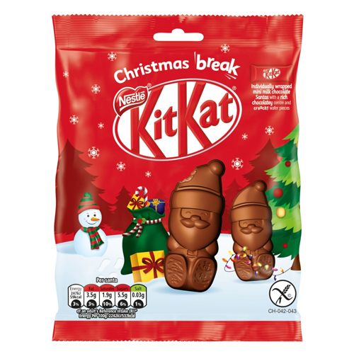 KITKAT MINI SANTA SHARING BAG 5PK 55G