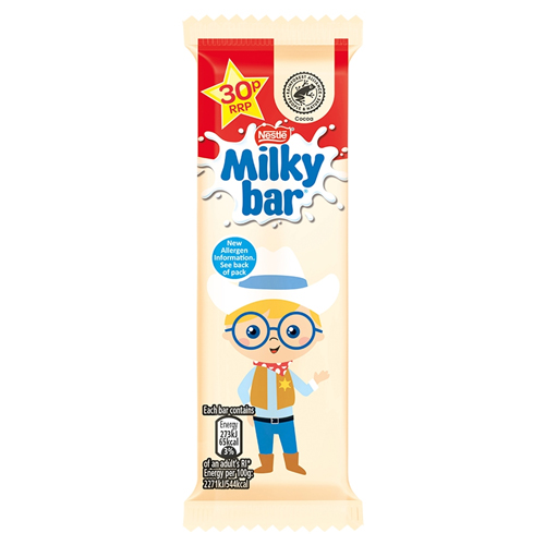 MILKYBAR KID WHITE CHOCOLATE BAR PMP 30P 12G