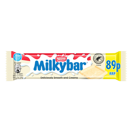 MILKYBAR WHITE CHOCOLATE BAR PMP 89P 25G
