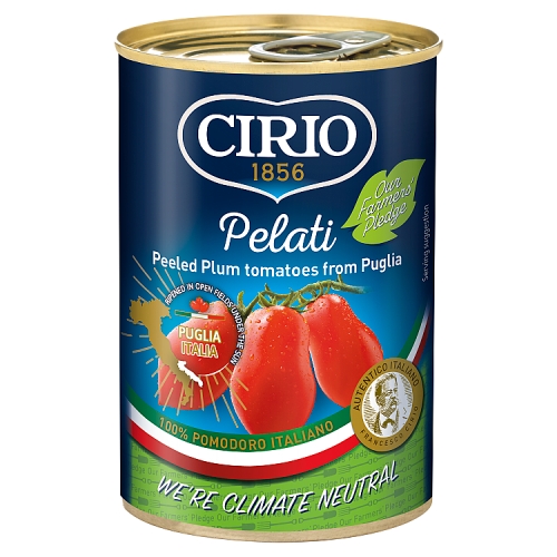 CIRIO PEELED PLUM TOMATOES 400G