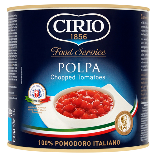 CIRIO POLPA CHOPPED TOMATOES 2.5KG