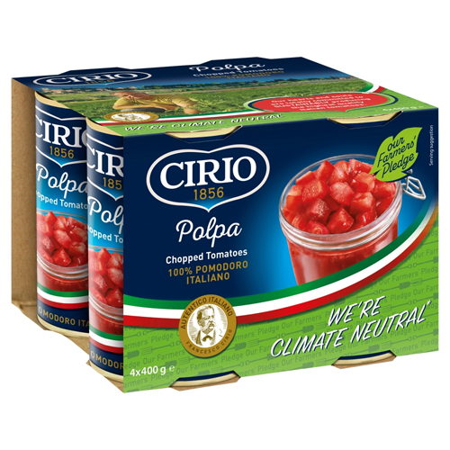 CIRIO POLPA CHOPPED TOMATOES 4PK 400G