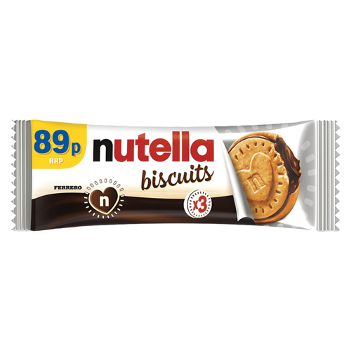 NUTELLA CRUNCHY BISCUITS FILLED 3 PIECES PMP 89P 42G
