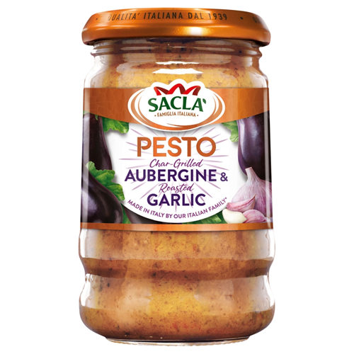 SACLA CHARGRILLED AUBERGINE PESTO 190G