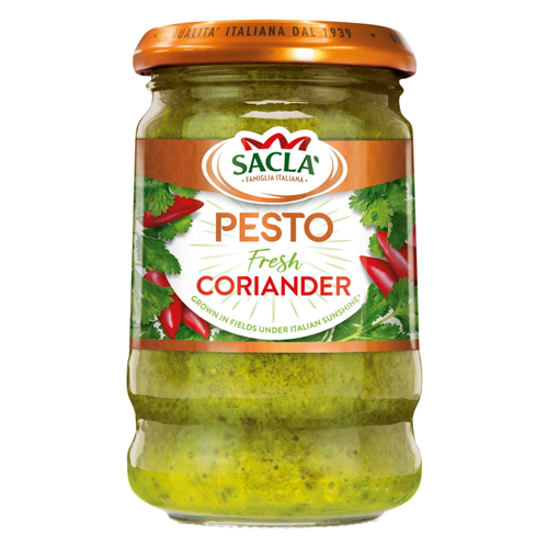 SACLA PESTO FRESH CORIANDER & RED CHILLI 190G