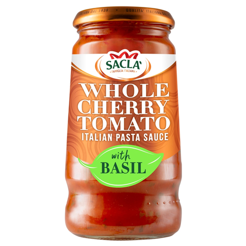 SACLA WHOLE CHERRY TOMATO & BASIL SAUCE 350G
