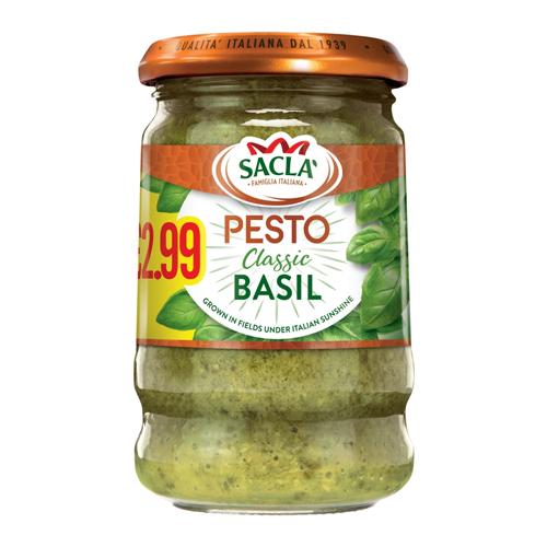 SACLA PESTO CLASSIC BASIL PMP £2.99 190G