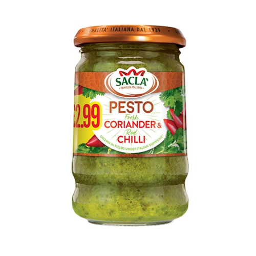 SACLA CORIANDER & CHILL PESTO PMP £2.99 190G