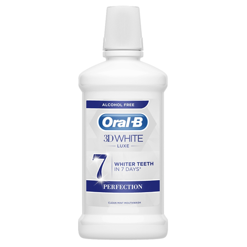 ORAL B MOUTHWASH 3D WHITE LUXE PERFECTION 500ML