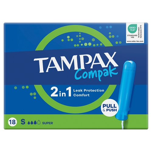 TAMPAX COMPAK SUPER SRP 18PK