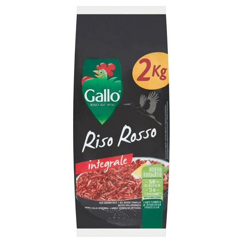 RISO GALLO RED WHOLEGRAIN RICE 2KG