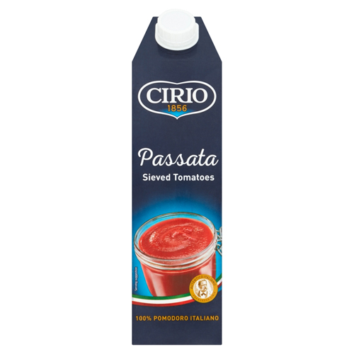 CIRIO PASSATA SIEVED TOMATOES 1L