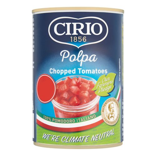 CIRIO CHOPPED TOMATOES PMP £1.19 400G