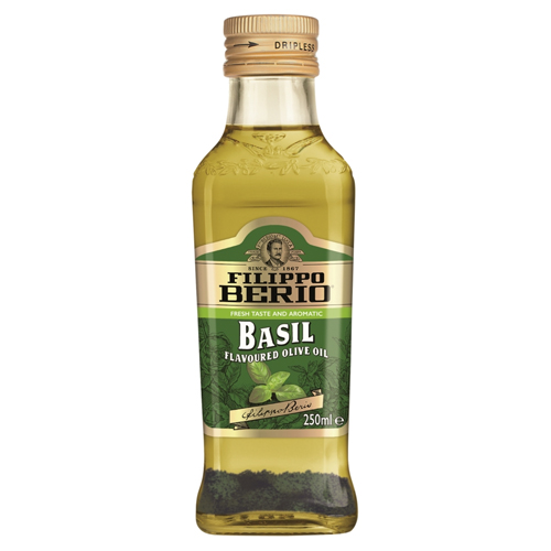 FILIPPO BERIO BASIL FLAVOURED OLIVE OIL 250ML