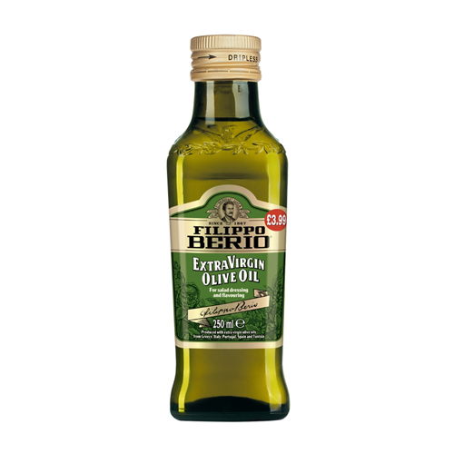 FILIPPO BERIO EXTRA VIRGIN OLIVE OIL PMP £3.99 250ML