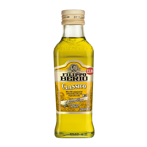 FILIPPO BERIO CLASSICO OLIVE OIL PMP £3.99 250ML