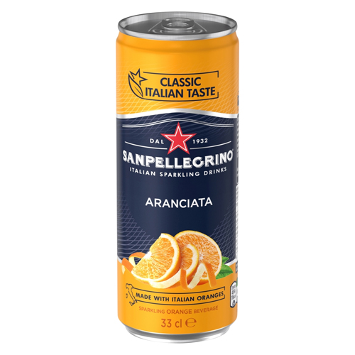 SAN PELLEGRINO CLASSIC ARANCIATA CAN 330ML