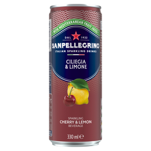 SAN PELLEGRINO CHERRY & LEMON CAN 330ML