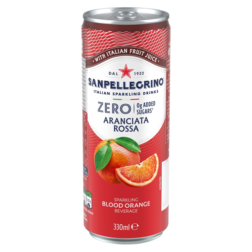 SAN PELLEGRINO ARANCIATA ROSSA ZERO CAN 330ML