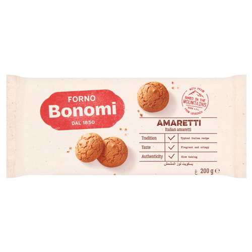 BONOMI ITALIAN AMARETTI BISCUITS 200G