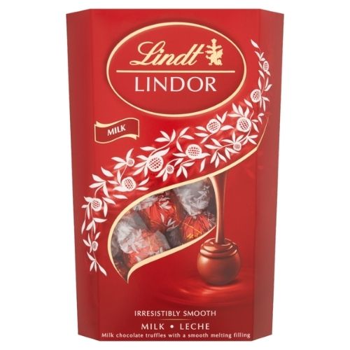LINDT LINDOR MILK CORNET 337G