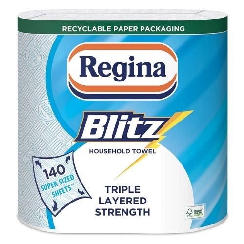 REGINA BLITZ 2 PACK KITCHEN TOWEL 65 SHEETS