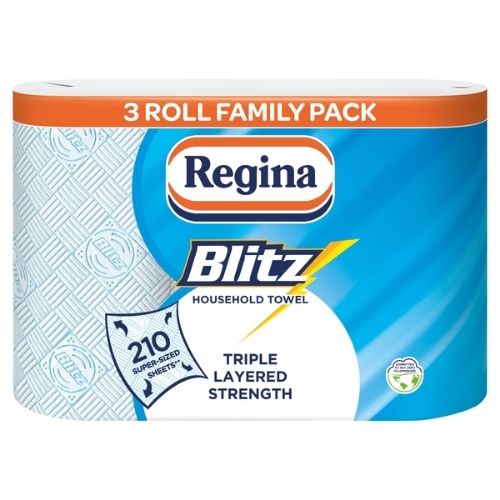 REGINA BLITZ HOUSEHOLD TOWEL 3 ROLL