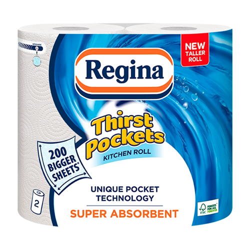 REGINA THIRST POCKETS 2ROLL
