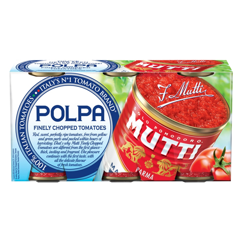 MUTTI FINELY CHOPPED TOMATOES 3PK 400G