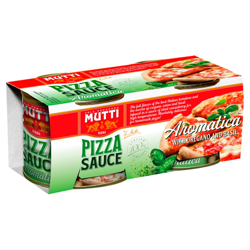 MUTTI FLAVOURED PIZZA SAUCE 2PK 210G