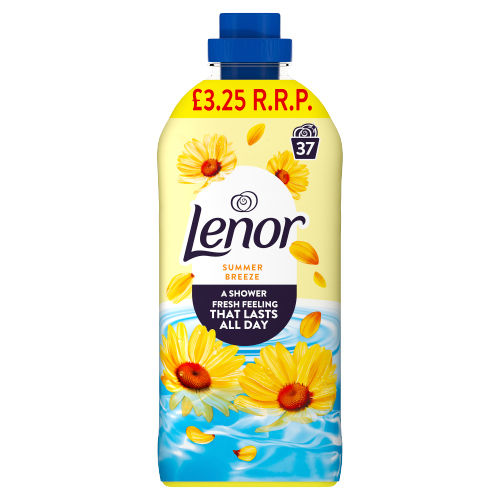 LENOR FABRIC CONDITIONER SUMMER BREEZE PMP £3.25 37W