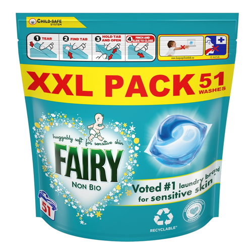 FAIRY NON BIO PODS SENSITIVE SKIN 51W