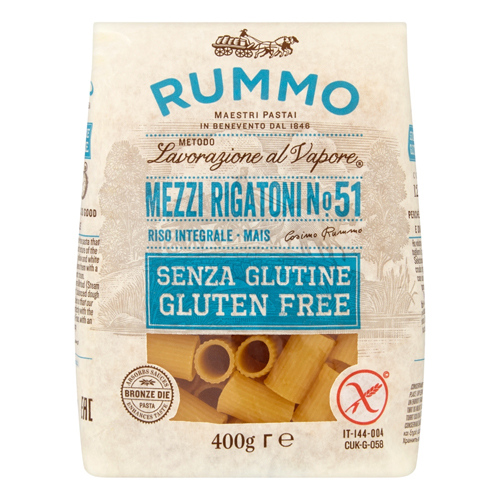 RUMMO GLUTEN FREE MEZZI RIGATONI NO.51 400G