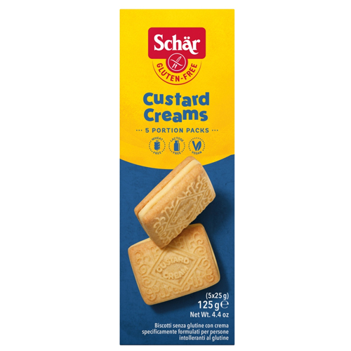 SCHAR GLUTEN-FREE CUSTARD CREAMS 125G