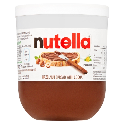 NUTELLA HAZELNUT SPREAD WITH COCOA 200G