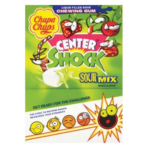 CHUPA CHUPS 200 CENTER SHOCK SOUR MIXED FLAVOURS 4G