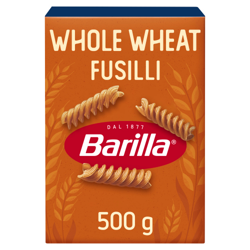 BARILLA PASTA WHOLEWHEAT FUSILLI 500G