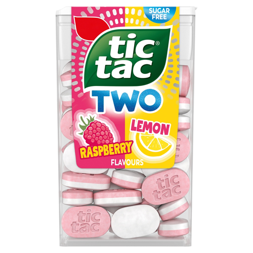TIC TAC TWO LEMON RASPBERRY FLAVOURS 38.5G