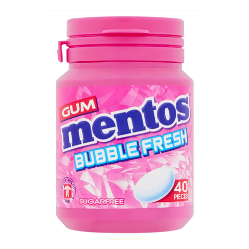 MENTOS GUM BUBBLE FRESH 40 PIECES 56G
