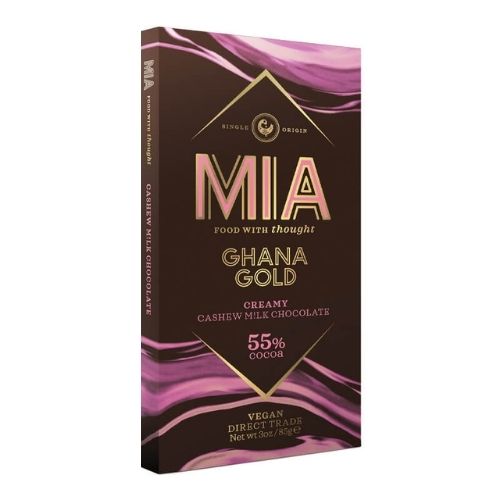 MIA CREAMY CASHEW MILK CHOCOLATE 55% COCOA 85G