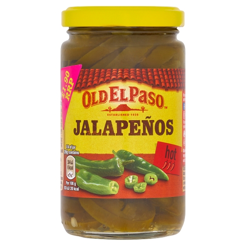 OLD EL PASO HOT AND TANGY JALAPENOS PMP £1.90 215G