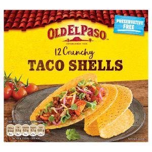 OLD EL PASO 12 CRUNCHY TACO SHELLS 156G