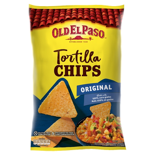 OLD EL PASO TORTILLA CHIP SALTED 185G