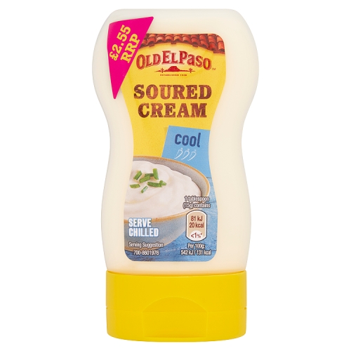 OLD EL PASO SOUR CREAM PMP £2.55 230G