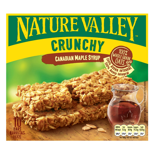 NATURE VALLEY CANADIAN MAPLE SYRUP 5PK 42G