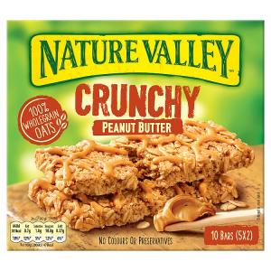 NATURE VALLEY CRUNCHY PEANUT BUTTER CEREAL BARS 210G