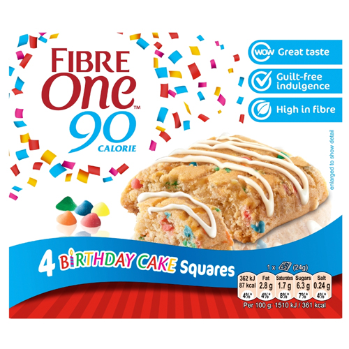 FIBRE 1 BIRTHDAY CAKE BROWNIE 96G