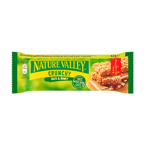 NATURE VALLEY OAT & HONEY CRUNCH PMP 2 FOR £1 42G